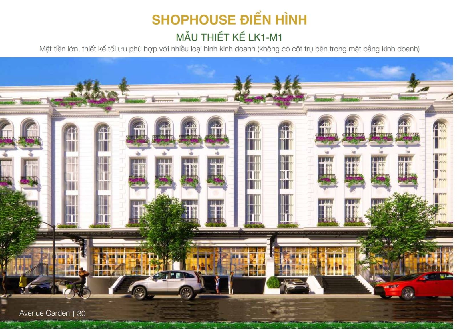 Shophouse Avenue Garden Tây Thăng Long