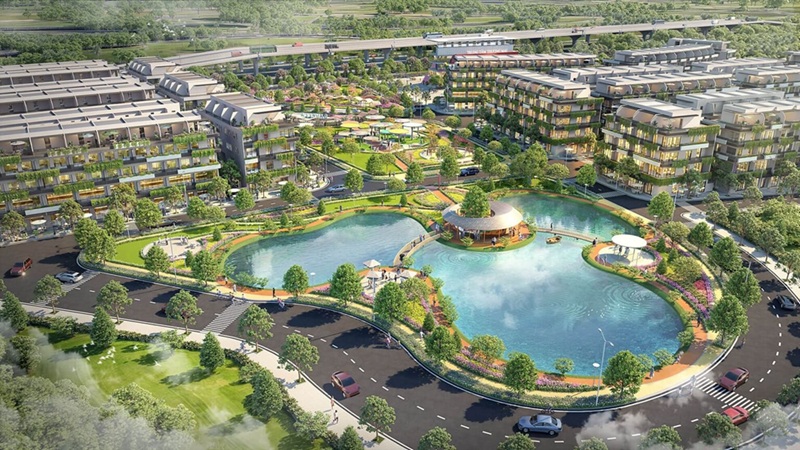 Thiết kế liền kề shophouse Bavella Green Park Bắc Giang