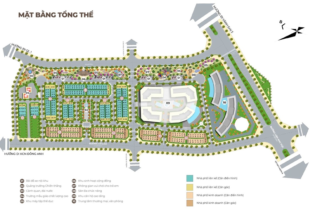 Mặt bằng dự án Calyx Residence 319 Uy Nỗ Đông Anh