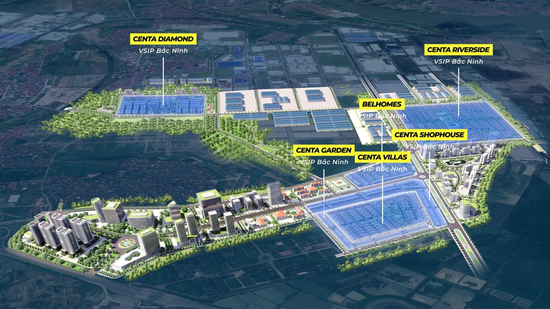 Vị trí dự án Centa Riverside