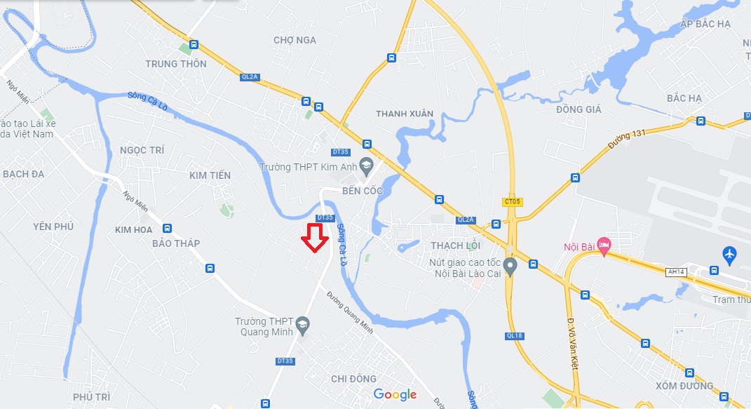 Vị trí chiến lược của dự án Chi Đông Riverside Mê Linh