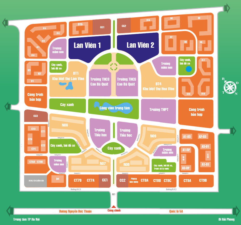 Tiện ích dự án Lan Viên Villa Đặng Xá – Gia Lâm