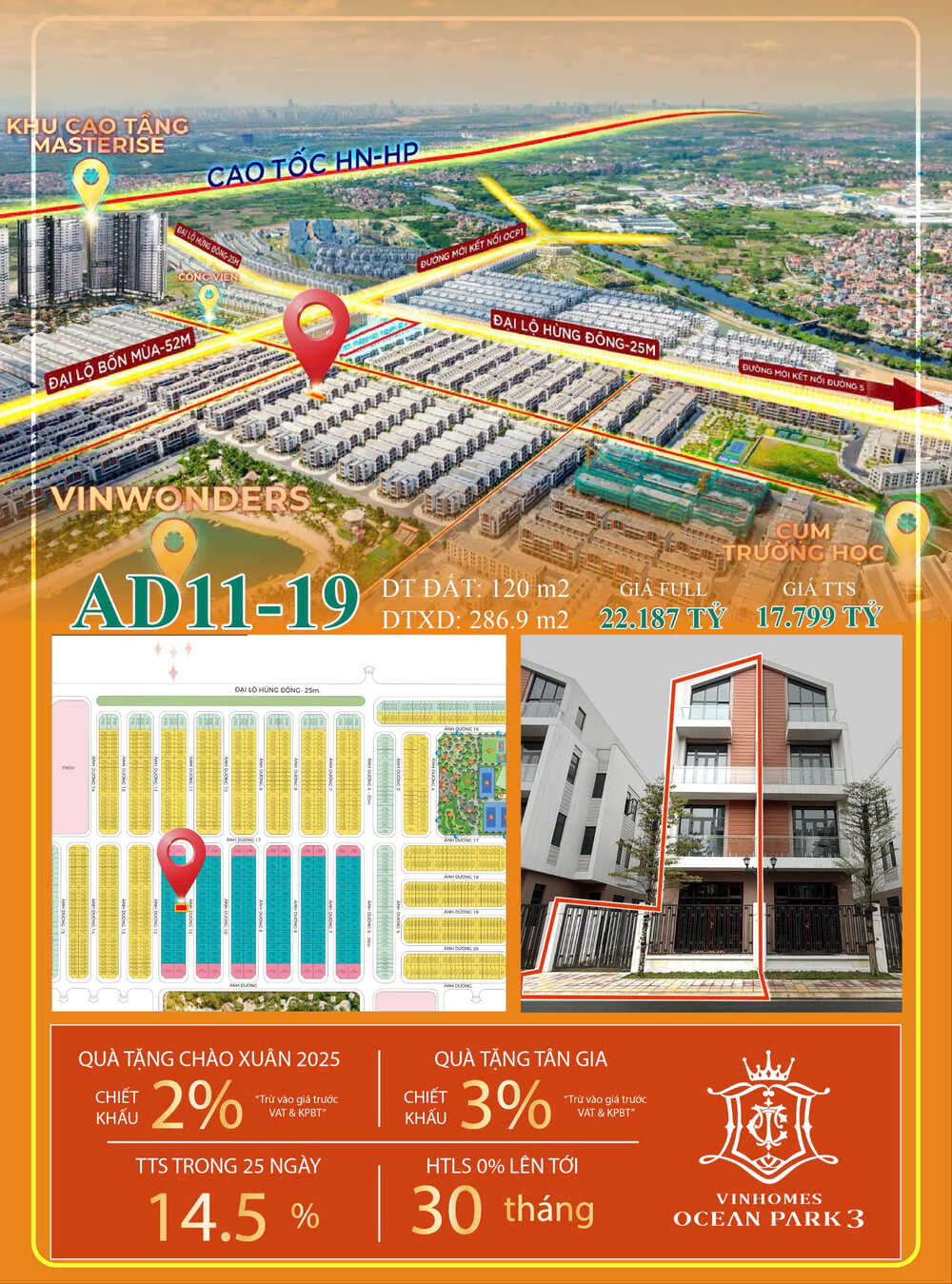 Liền kề Vinhomes Ocean Park 3
