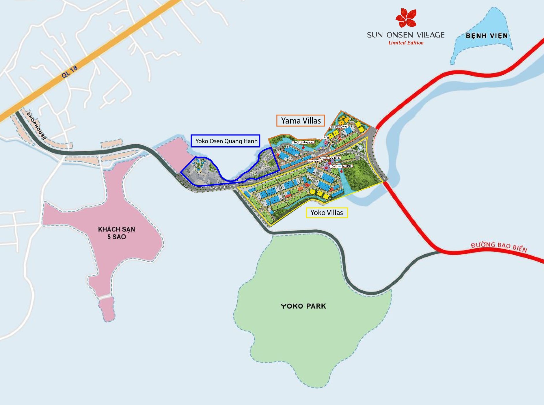 VỊ TRÍ DỰ ÁN SUN ONSEN VILLAGE – LIMITED EDITION