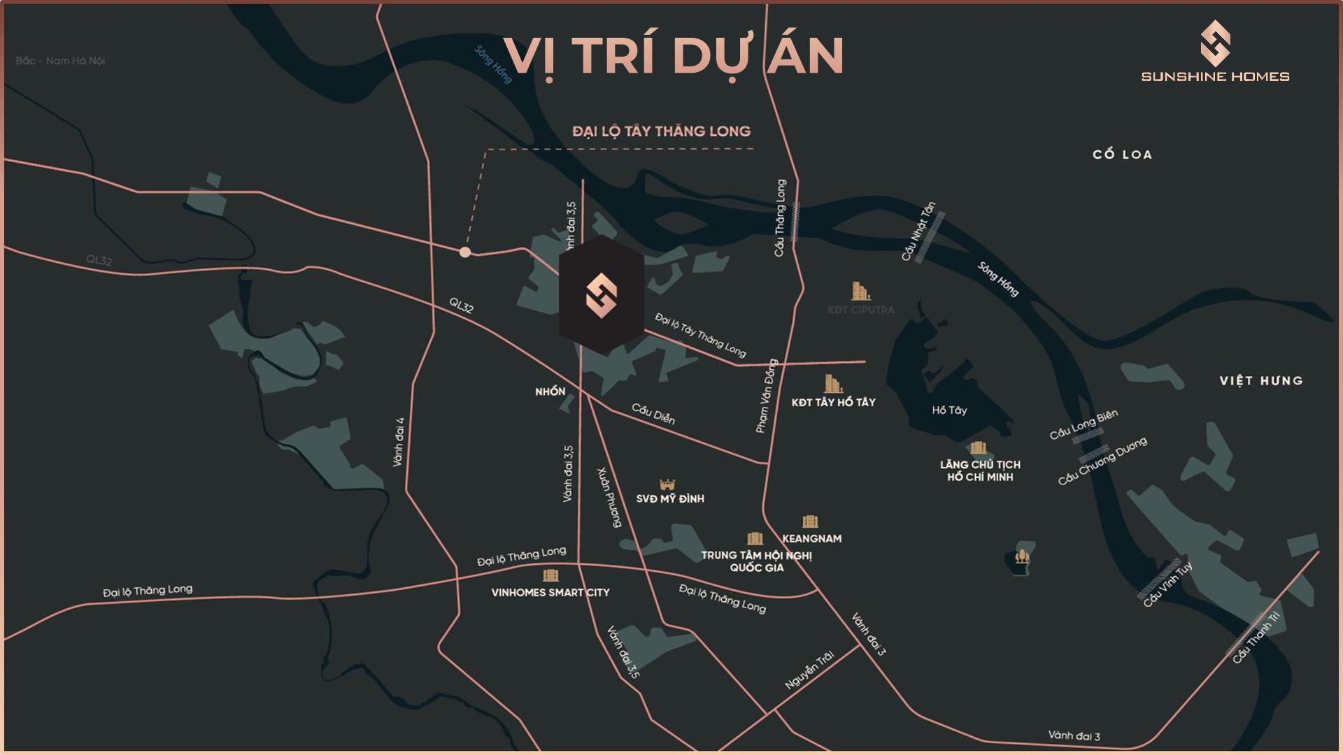 Vị Trí Đắc Địa Của Dự Án Sunshine Capital Tây Thăng Long