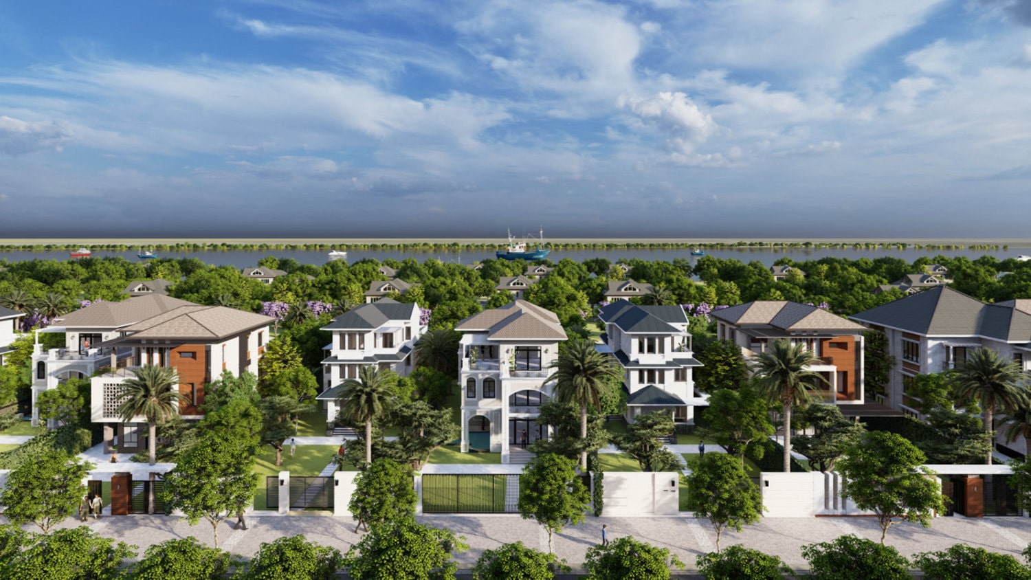 Biệt thự song lập dự án Nam Long Central Lake