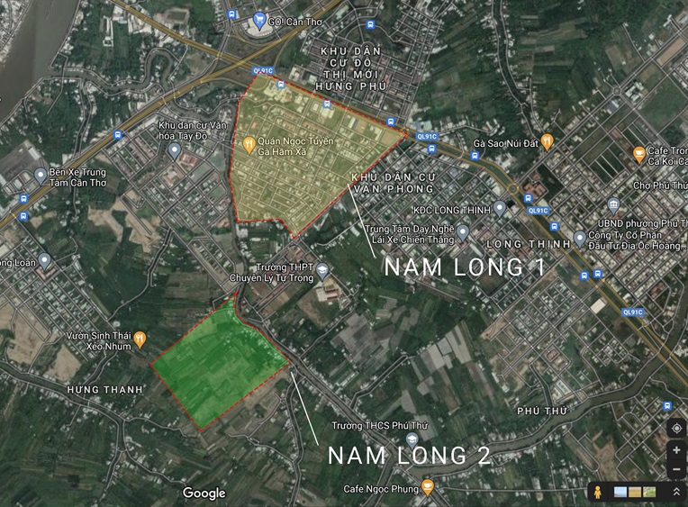 Vị trí dự án Nam Long Central Lake