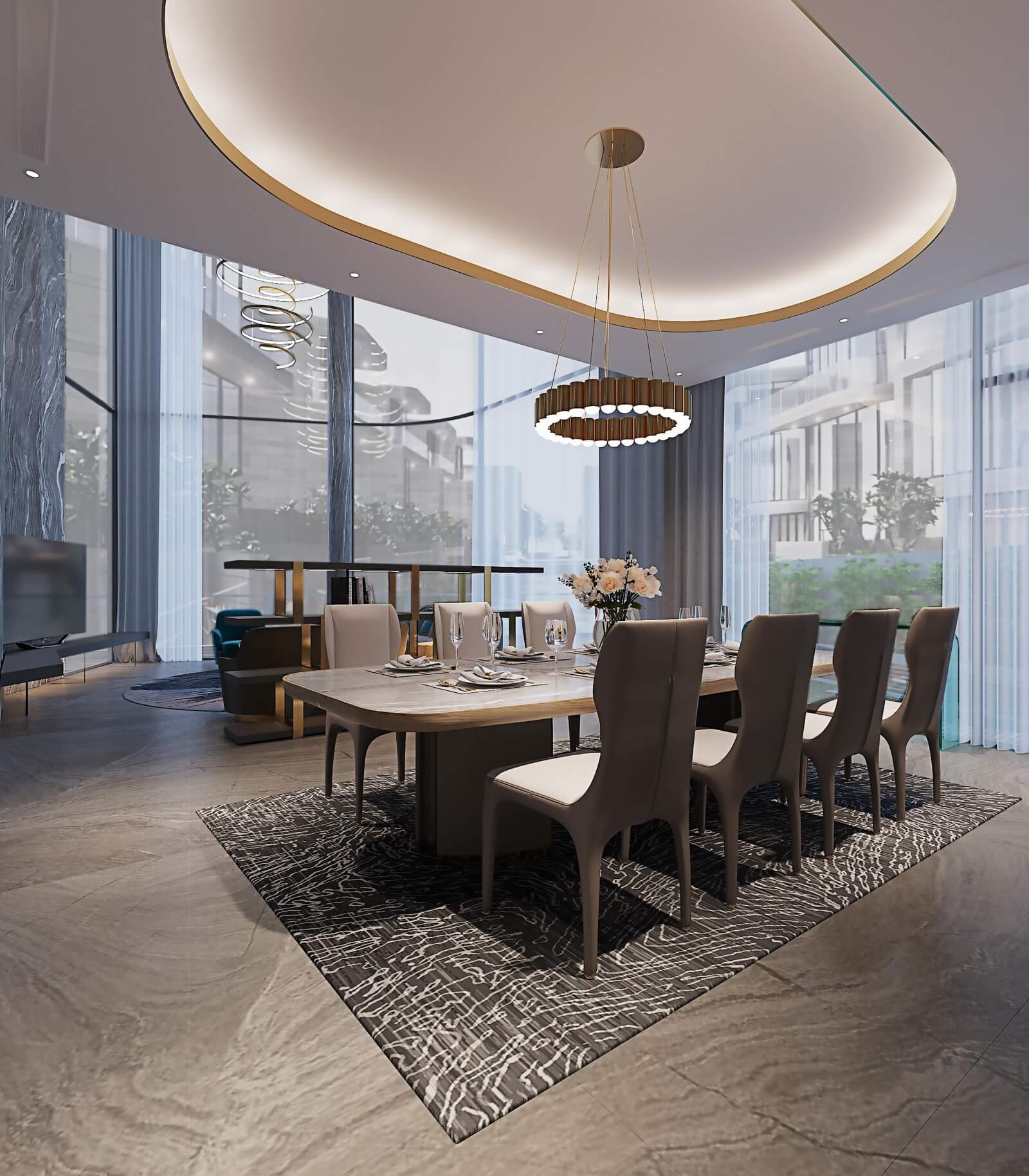 Nội thất bàn giao biệt thự Regal Victoria Quảng Nam
